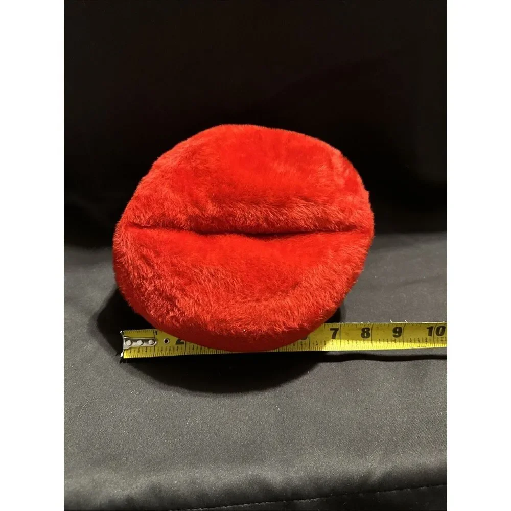 Vintage Duchess Red Faux Fur Ladies Beret Style‎ Hat Italy Peggy Worcester,Mass